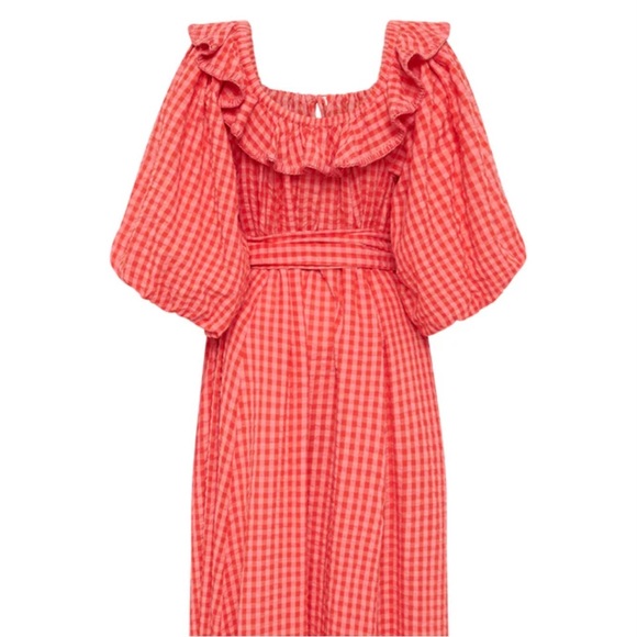 SOLD// Spell Strawberry Fields Midi Dress - Picture 5 of 10